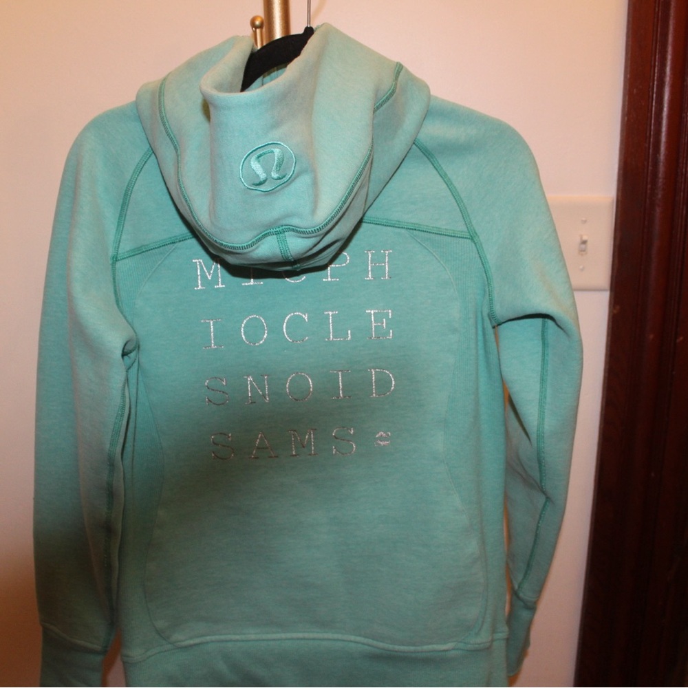 lululemon athletica aqua Women's Scuba full zip. Special edition!